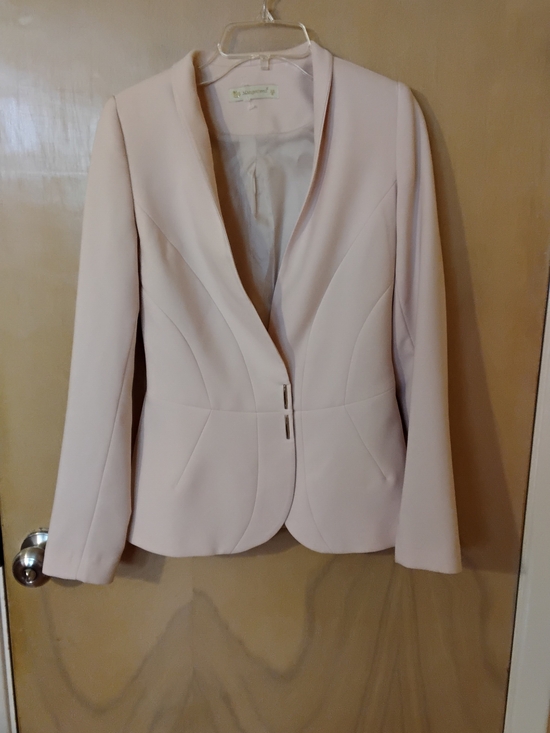 Jackets & Blazers - Tailored Light Pink Women's Blazer Jacket